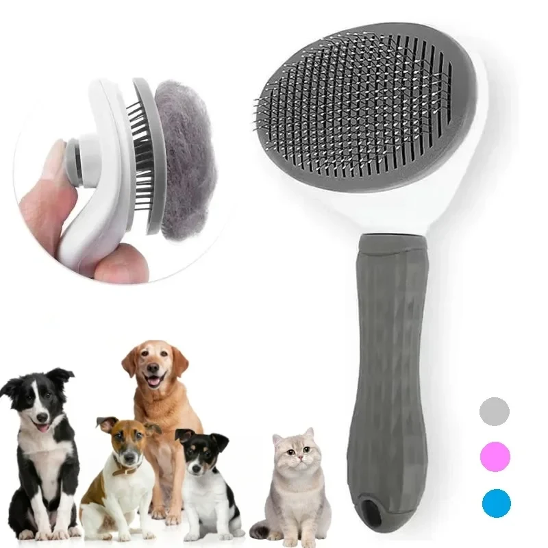 mioobark self cleaning pet grooming slicker brush 1 MiooBark Self-Cleaning Pet Grooming Slicker Brush 1